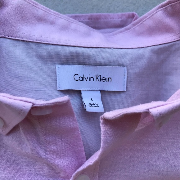 Pink Calvin Klein Shirt - Picture 2 of 4